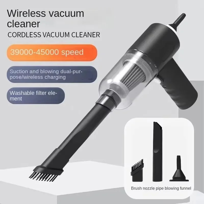 Mini Aspirator Portabil Wireless 5-în-1 pentru Mașină și Birou
